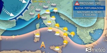 Meteo: Nuova fase di maltempo per l’Italia, ecco dove pioverà di più
