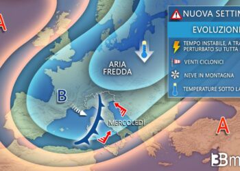 Meteo: Residui fenomeni martedì, ma da mercoledì in arrivo una nuova ondata di maltempo