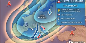Meteo: Residui fenomeni martedì, ma da mercoledì in arrivo una nuova ondata di maltempo