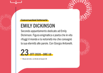 Conversazioni letterarie EMILY DICKINSON e le sue poesie 23 ottobre 2020  Ruvo di Puglia