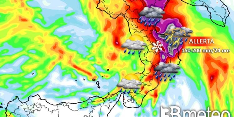 Meteo, Calabria, forte maltempo in arrivo: Rischio nubifragi sul versante ironico