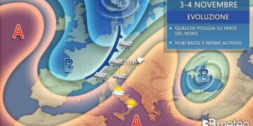 Meteo: Prossimi giorni tra alta pressione e infiltrazioni instabili