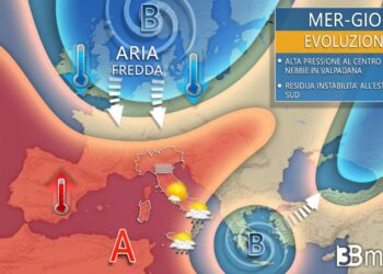 Meteo: Ultime piogge fino a mercoledì. poi anticiclone ma attenzione alla nebbia