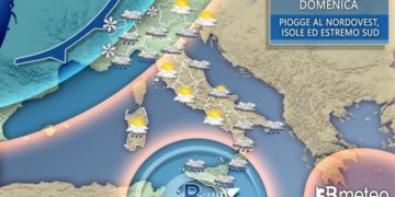 Meteo: In arrivo piogge e rovesci su parte d’Italia, ecco le regione coinvolte