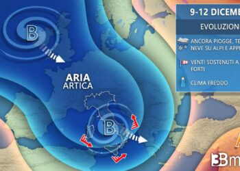 Meteo: Maltempo, non è finita. Altre piogge, temporali, venti e neve fino al weekend