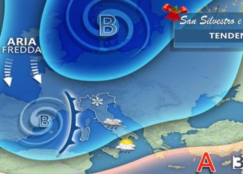 Meteo: In arrivo perturbazione di Capodanno, porterà neve anche in pianura
