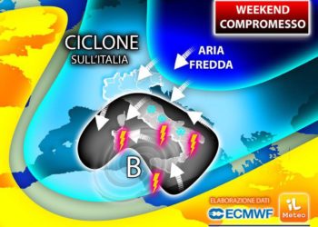 Weekend 20 e 21 marzo, pioggia e neve: ecco dove