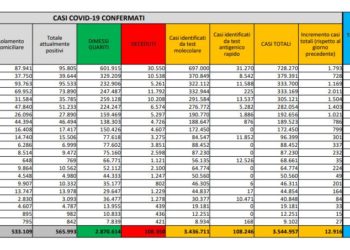 Corona Virus Italia: Totale Positivi oggi: 12.916 i deceduti: 417
