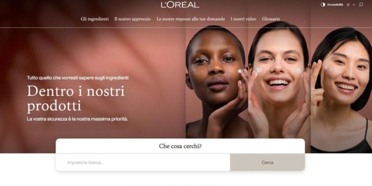 L’Oréal, al via in 45 paesi e in 8 lingue sito ‘Dentro i nostri prodotti’