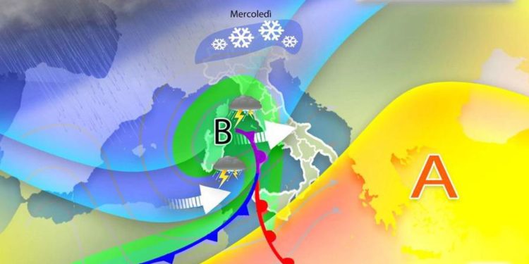 Piogge e temporali da lunedì 8 marzo: ecco dove