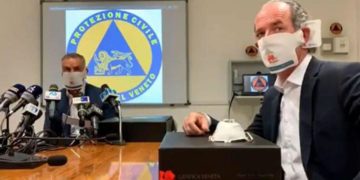 Veneto zona rossa, Zaia: “Rt a 1.28”