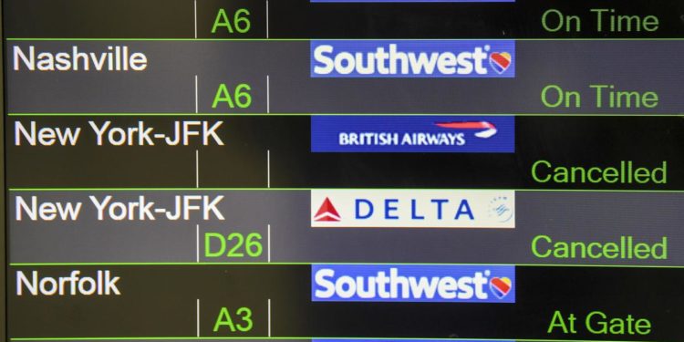 Usa, in tilt i siti delle principali compagnie aeree