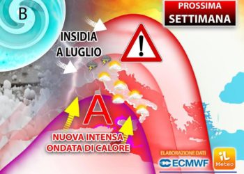 Super caldo sull’Italia con punte di 45°, possibile tregua a luglio