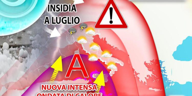 Super caldo sull’Italia con punte di 45°, possibile tregua a luglio