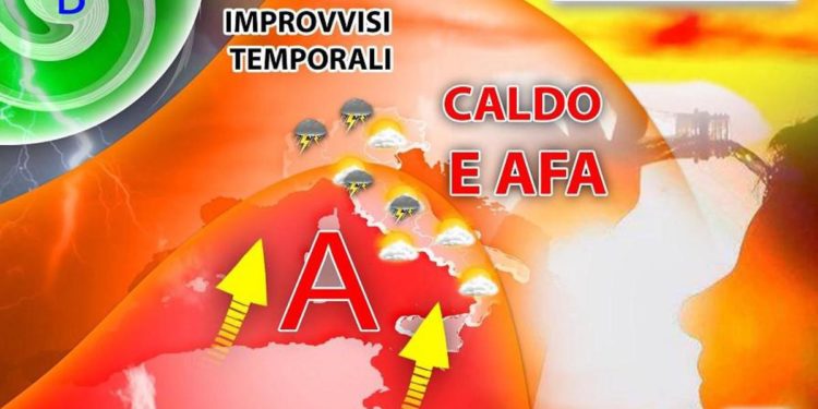 Caldo e afa sull’Italia, ma occhio ai temporali: ecco dove