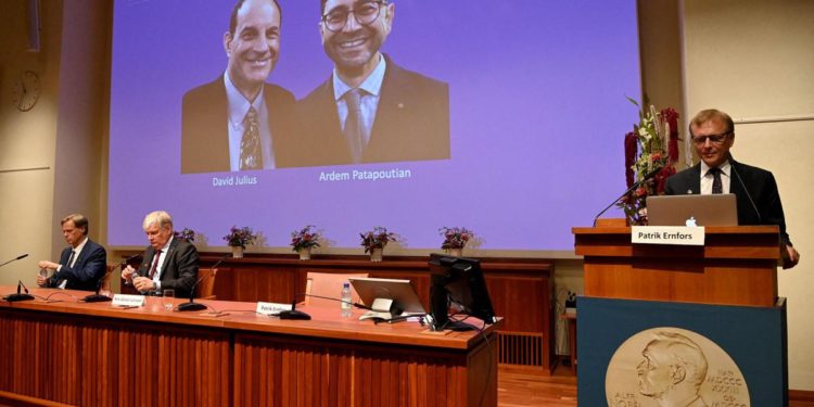 Premio Nobel Medicina 2021 a Julius e Patapoutian