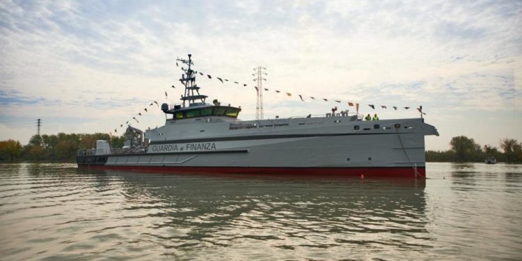 Cantiere navale Vittoria, varato pattugliatore d’altura green P.04 Osum per Gdf