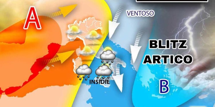 Blitz artico con venti forti e neve a bassa quota: ecco dove