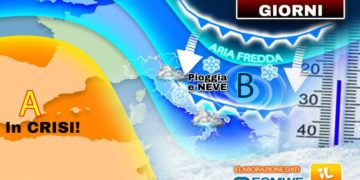 Giorni della Merla a rischio ghiaccio e neve, le previsioni