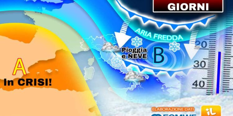 Giorni della Merla a rischio ghiaccio e neve, le previsioni
