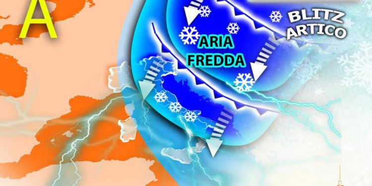 Meteo, stop al caldo: arrivano pioggia, freddo e neve