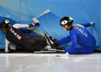 Pechino 2022, delusione Fontana: cade in finale 1000 metri short track