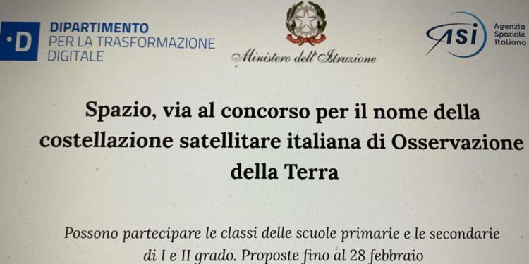 Spazio, sceglieranno gli studenti il nome della costellazione satellitare italiana di Osservazione della Terra
