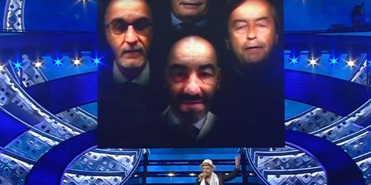 Sanremo 2022, Zalone virologo promosso da Galli e Bassetti