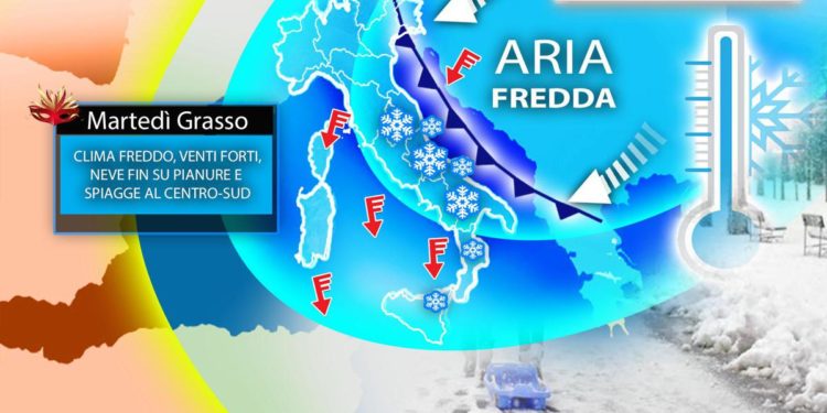 Martedì grasso con vento e neve, ecco dove: previsioni 1 marzo