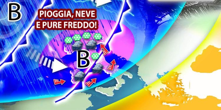 Tornano pioggia e neve, temperature giù: il meteo della settimana