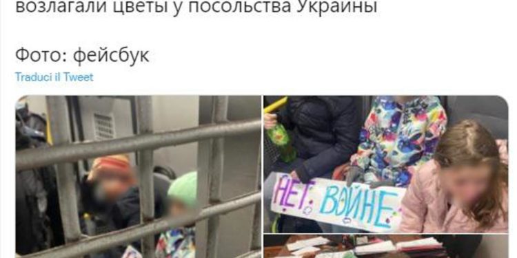 Guerra Ucraina, “in Russia bambini arrestati dopo manifestazioni”