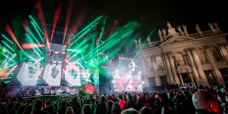 Concerto primo maggio Roma con Consoli, Vanoni, Ruggeri e Mengoni