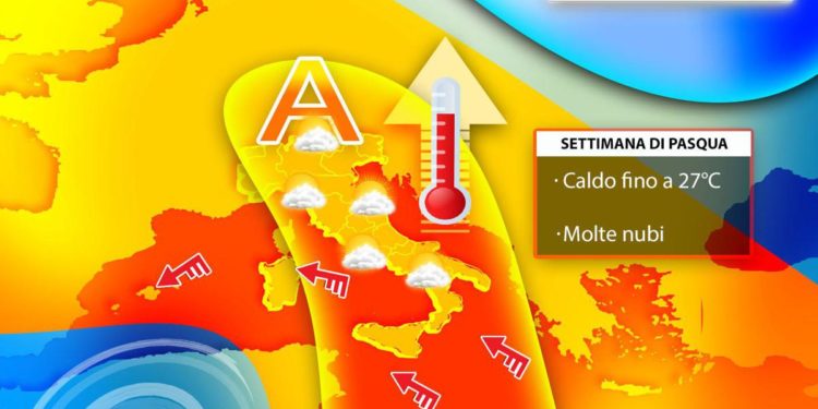 Meteo Italia verso Pasqua, caldo fino a venerdì 15 aprile
