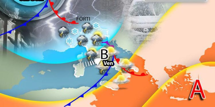 Pioggia da Nord a Sud, maltempo in Italia: colpa del ciclone