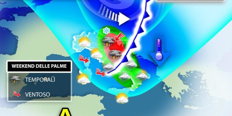 Weekend con temporali, vento e grandine: colpo di coda invernale