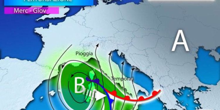 Meteo, tornano pioggia e maltempo: giù le temperature