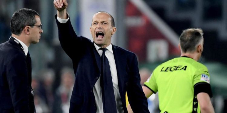 Allegri: “Io espulso? Uno dell’Inter mi ha dato un calcio”