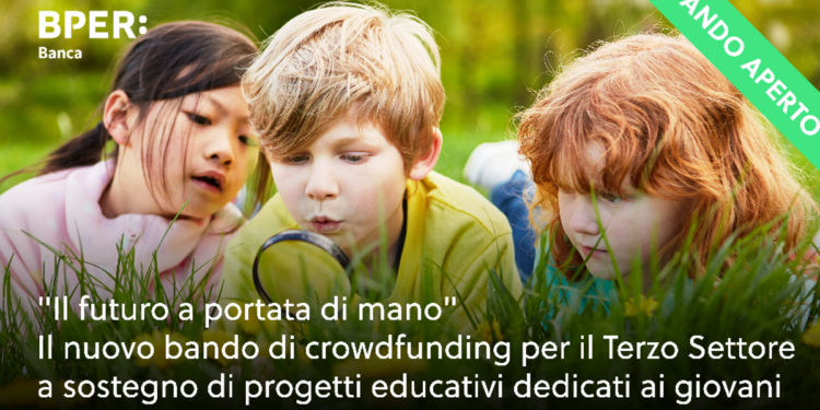 Bper, al via crowdfunding per finanziare 5 progetti educativi