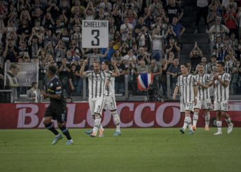 Juve-Lazio, Chiellini esce e dice addio: il saluto del capitano