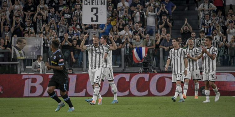 Juve-Lazio, Chiellini esce e dice addio: il saluto del capitano