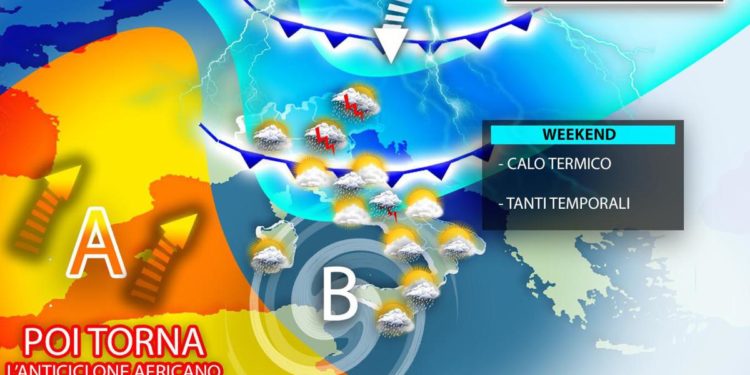 Freddo autunnale e rischio temporali, poi torna il caldo record