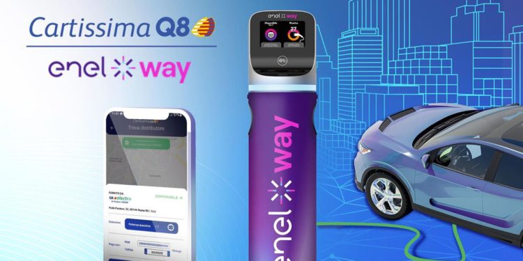 Enel X way e Q8, al via l’interoperabilita’ rete ricarica