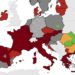 Covid, mappa Ecdc: Italia rosso scuro, fascia maggior rischio