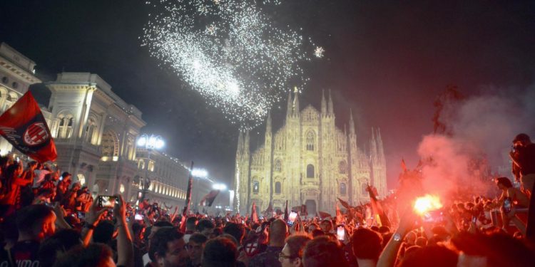 Milan campione d’Italia, in 70mila per festa scudetto