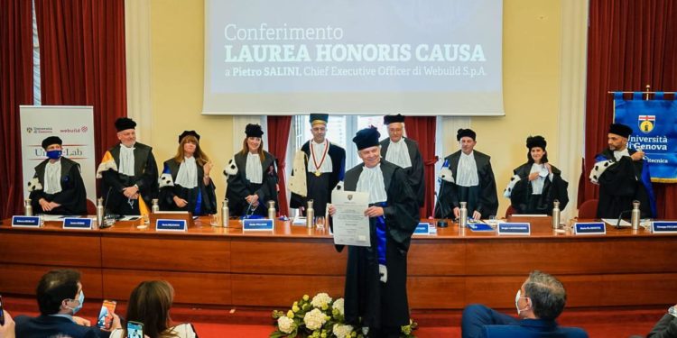 Laurea honoris causa in Ingegneria civile a Pietro Salini, ad Webuild