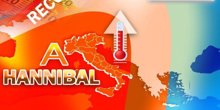 Hannibal scalda l’Italia, rischio temperature record