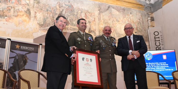 Conferita al gen. Figliuolo Membership onoraria Società Storia Medicina