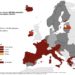 Covid, mappa Ecdc: Italia interamente rosso scuro