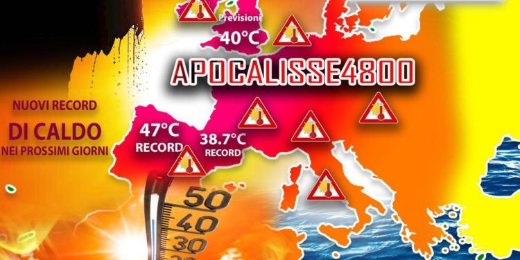 Meteo, con anticiclone Apocalisse 4800 nuovi record di caldo su mezza Europa
