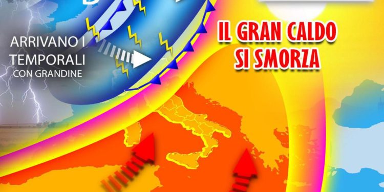Caldo record ha le ore contate, in arrivo temporali soprattutto al Nord